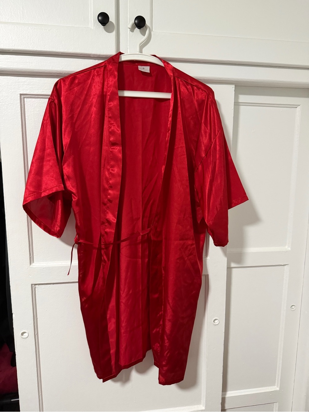 Source Unknown Red Satin Kimono Robe - Picture 6 of 6